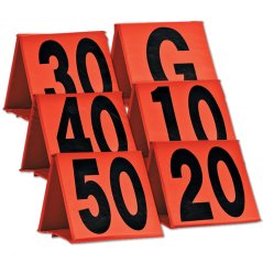 Weighted Football Sideline Yard Markers Orange