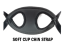 Riddell SF Cam-Loc Softcup Chinstrap - Black