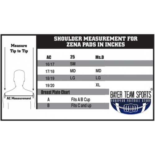 Douglas Zena 25 - Velikost: Small - Breast Plate Size B