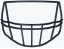 Riddell S2B-HS4 Facemask - Barva Mřížky: Navy HS4