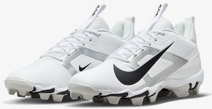 Football Cleats Nike Alpha Menace Shark 4 - White :: Bayer Team