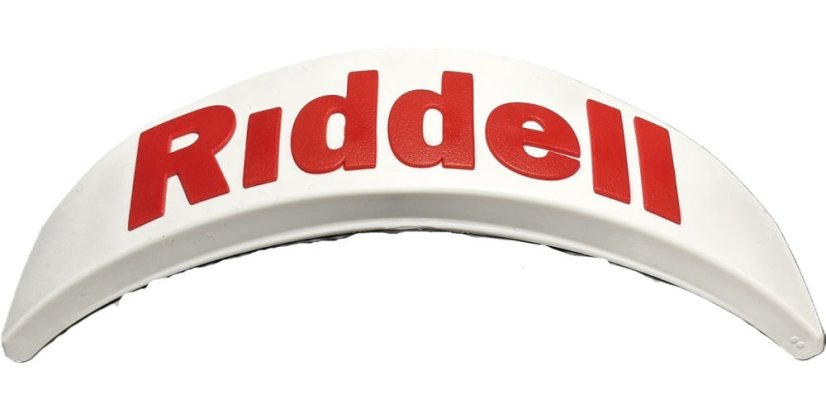 Riddell Axiom Rear Nameplate White