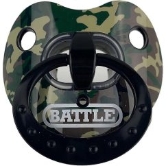 Battle Binky Oxygen CHROME Football Mouthguard - Green Camouflage