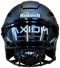 Riddell Axiom - Footballhelm für Erwachsene - Mattschwarz