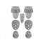 Riddell Biolite Vent Air Set di 7-Protezioni, Large