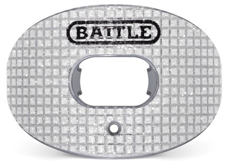 Battle "3D Diamond" Oxygen Football Mouthguard - Silver
