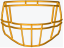 Riddell S2EG-II-HS4 Facemask - Barva Mřížky: Gold HS4