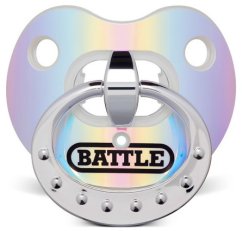 Battle "Binky" Iridescent Oxygen Football Mouthguard - Blue-Purple