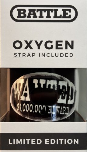 Battle "WANTED" Oxygen Football Mouthguard - Black
