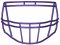 Riddell S2BD-HS4 Facemask - Facemask Color: Purple HS4