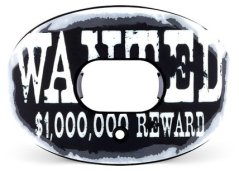 Battle "WANTED" Oxygen Football Mouthguard - Black