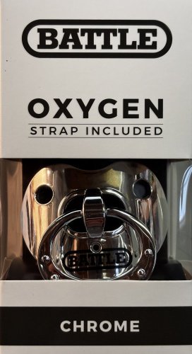 Battle Binky Oxygen CHROME Football Mouthguard - Silver