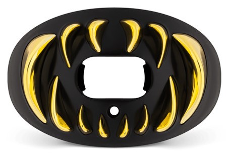 Battle "3D Predator" Oxygen Football Mouthguard - Black-Gold