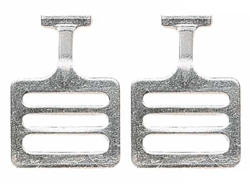 Shoulder Pads T-Hook Stainless Steel - 1" - SET di 2 pezzi