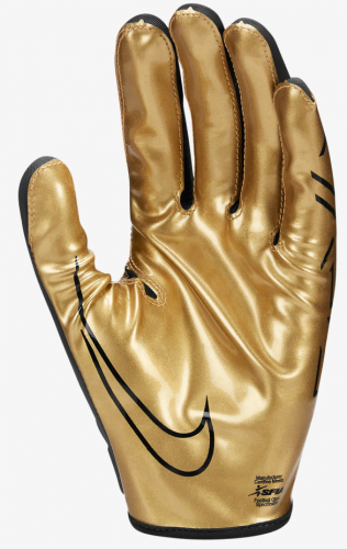 Nike Vapor Jet 7.0 MP Football Gloves - Black/Gold - Size: Large