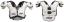 Football Shoulder Pads - Riddell Power SPK+ Skilled - Velikost: Small 17-18"