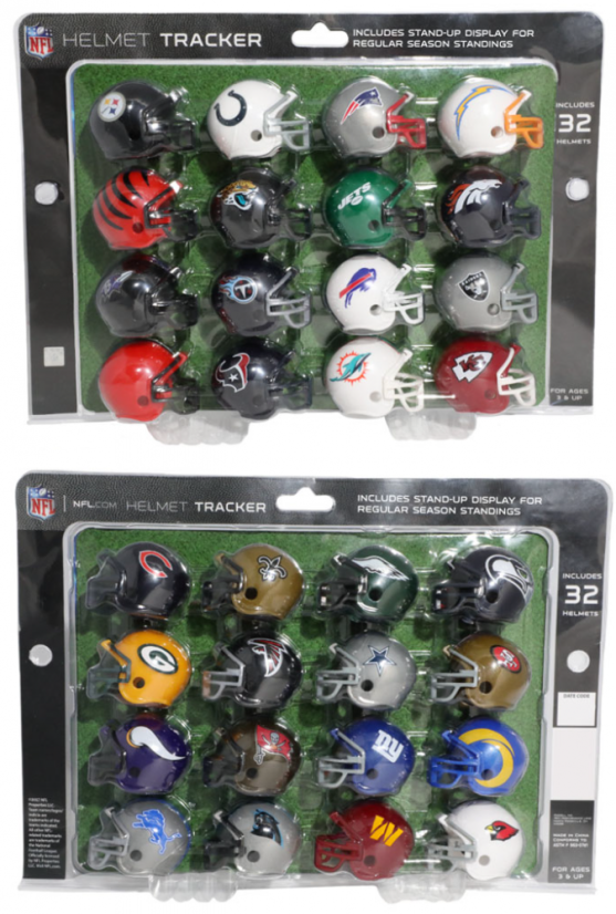 Riddell NFL Helmet Tracker - 32 NFL Teams 2025