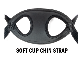 Riddell SF Cam-Loc Softcup Chinstrap - Black