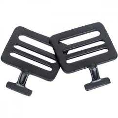 Shoulder Pads T-Hook Black 1-1/2" - Set 2 ks