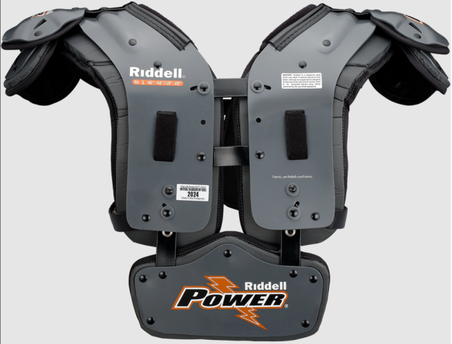 Football Shoulder Pads - Riddell POWER PMX SK - Velikost: XLarge 20-21"