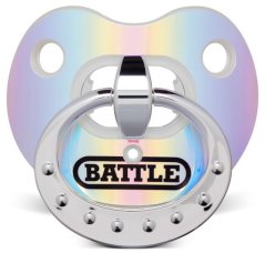 Battle "Binky" Iridescent Oxygen Football Mouthguard - Blue-Purple