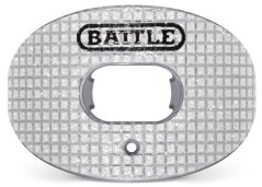 Battle "3D Diamond" Oxygen Football Mouthguard - Silver