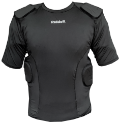 Riddell 5-PC triko s integrovanými chrániči - Černá