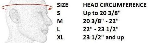 riddell helmet sizing